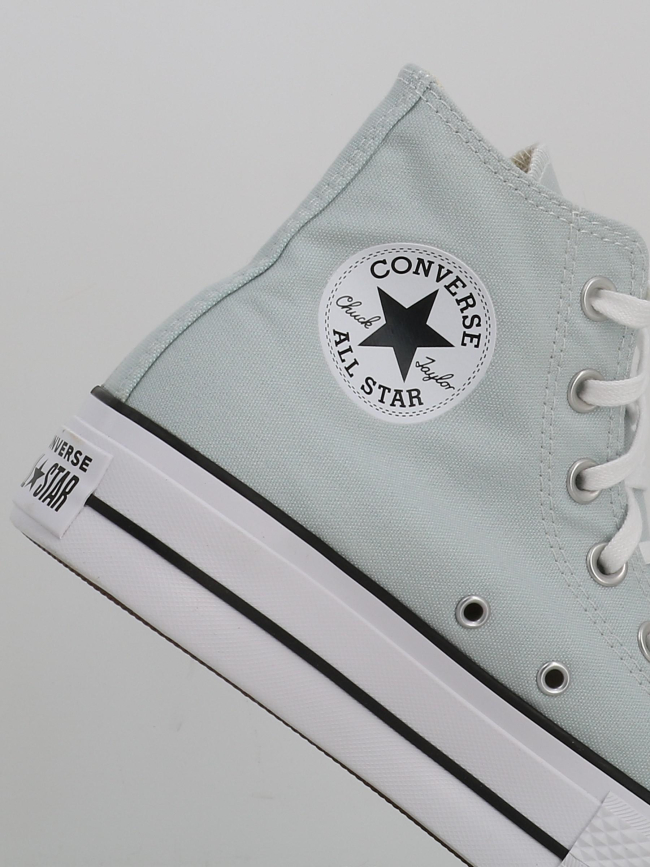 Converse chuck taylor all star lift plateforme gris clair femme