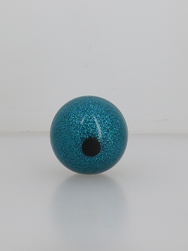 Boules de pétanque indoor outdoor 65mm bleu pailleté enfant - Obut