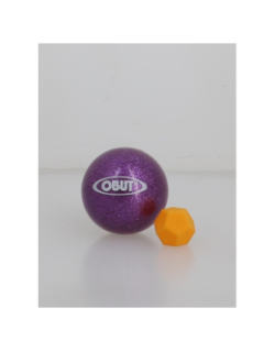 Boules de pétanques indoor outdoor 65mm violet pailleté enfant - Obut