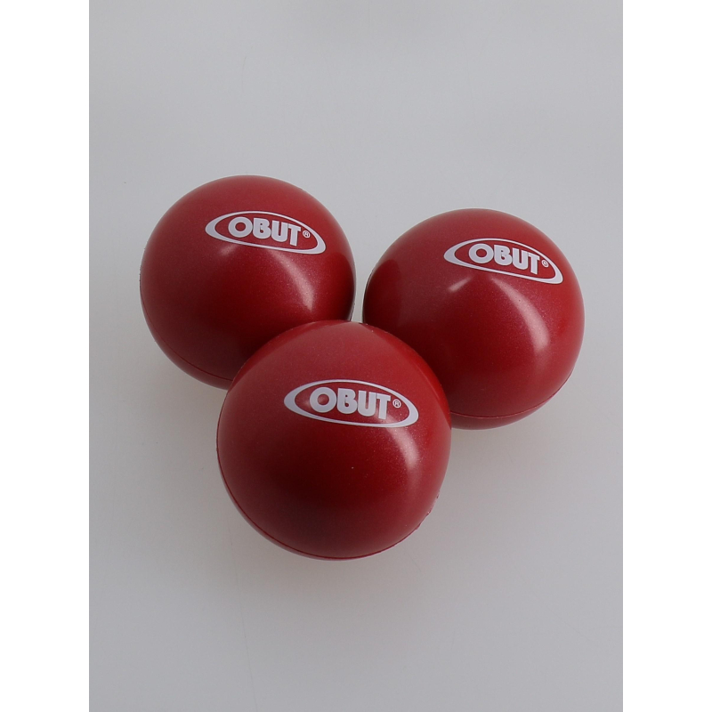 Boules de pétanque indoor outdoor 74mm rouge - Obut