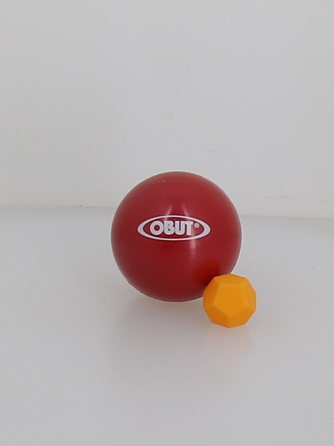 Boules de pétanque indoor outdoor 74mm rouge - Obut
