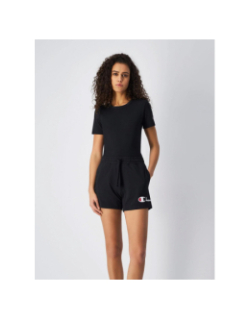 Short de sport à grand logo noir femme - Champion