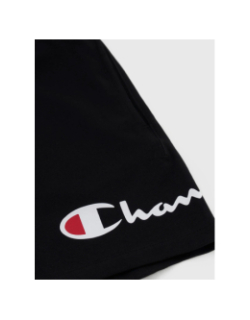 Short de sport à grand logo noir femme - Champion