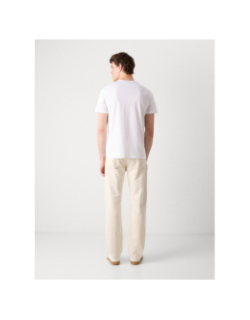 T-shirt à manches courtes badge blanc homme - Calvin Klein Jeans