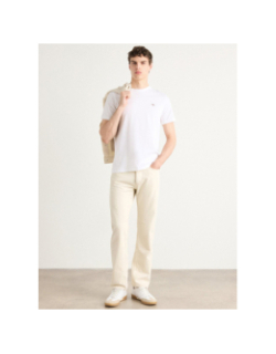 T-shirt à manches courtes badge blanc homme - Calvin Klein Jeans