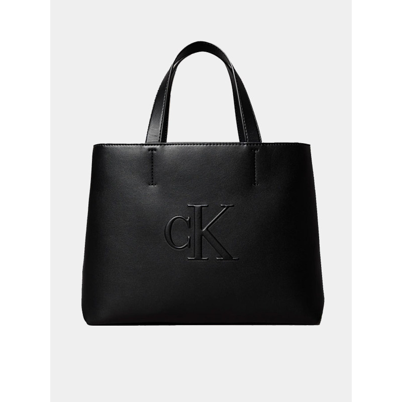 Sac à main sculpted mini tote noir femme - Calvin Klein