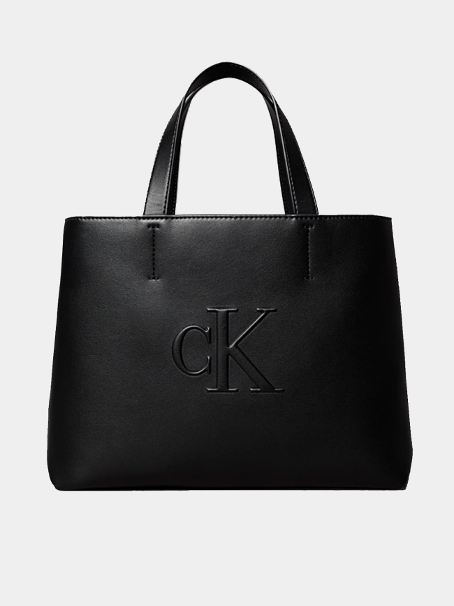 Sac à main sculpted mini tote noir femme - Calvin Klein