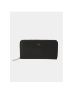Portefeuille re-lock large zippé noir femme - Calvin Klein