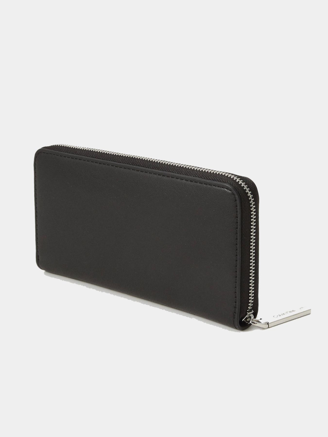 Portefeuille re-lock large zippé noir femme - Calvin Klein