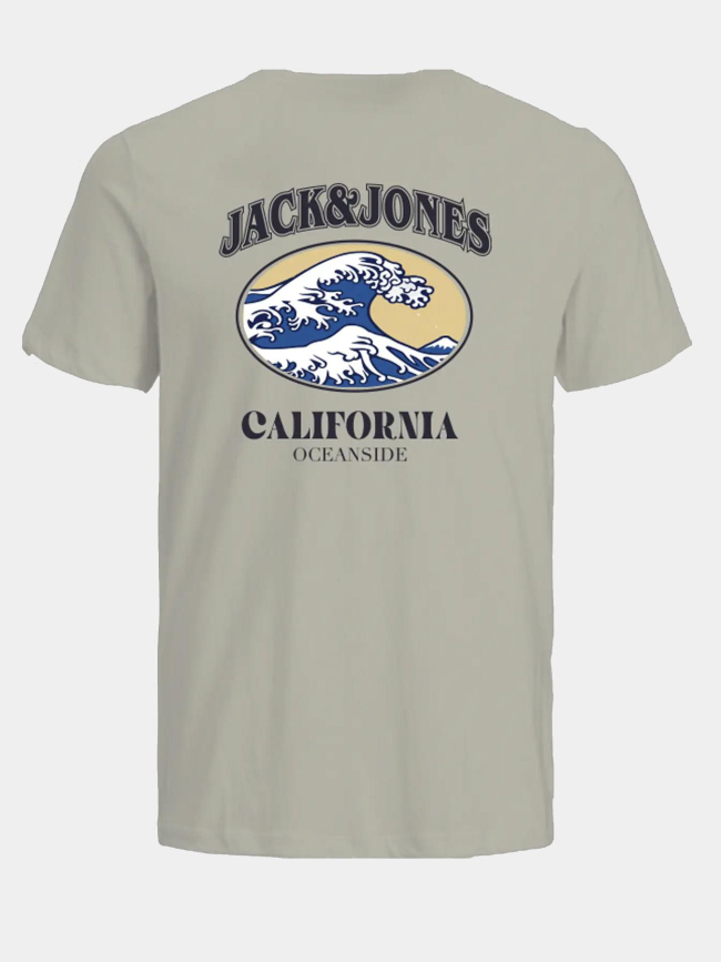 T-shirt waves beige homme - Jack & Jones