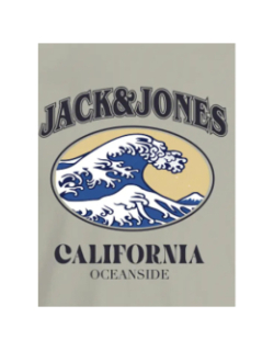 T-shirt waves beige homme - Jack & Jones