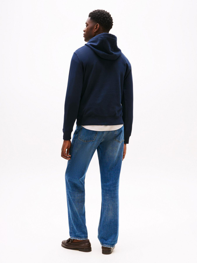 Sweat à capuche outline flag bleu nuit homme - Tommy Hilfiger