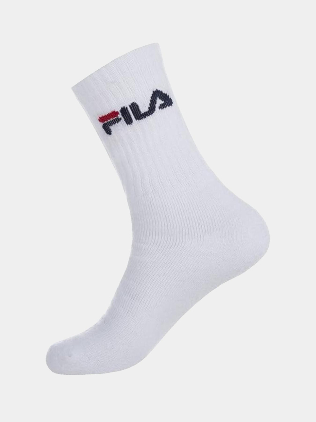 Pack de 3 paires de chaussettes tennis blanc adulte - Fila