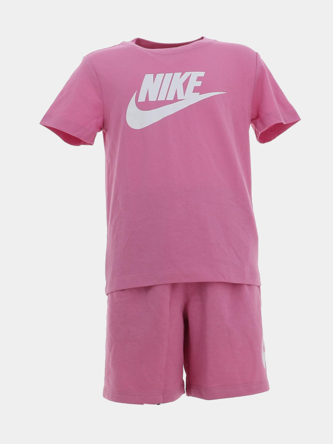 Ensemble t-shirt et short club rose bébé - Nike