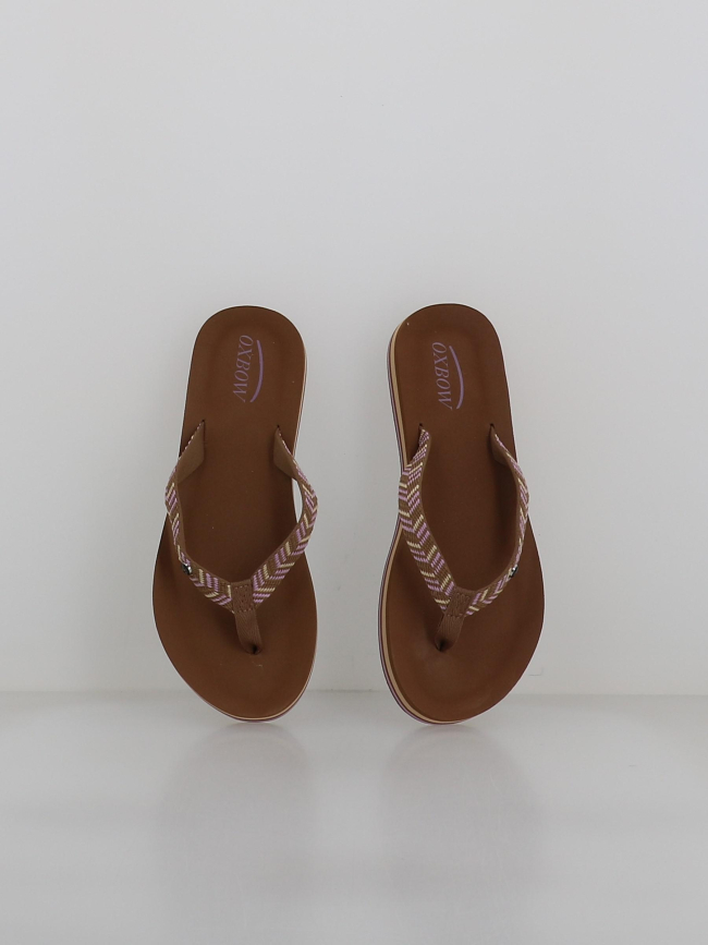 Tongs vacerolim marron femme - Oxbow