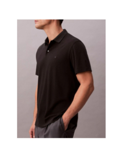 Polo supima chest noir homme - Calvin Klein