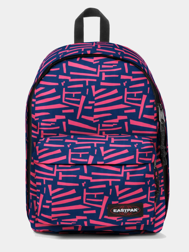 Sac à dos out of office shape art rose et bleu marine - Eastpak