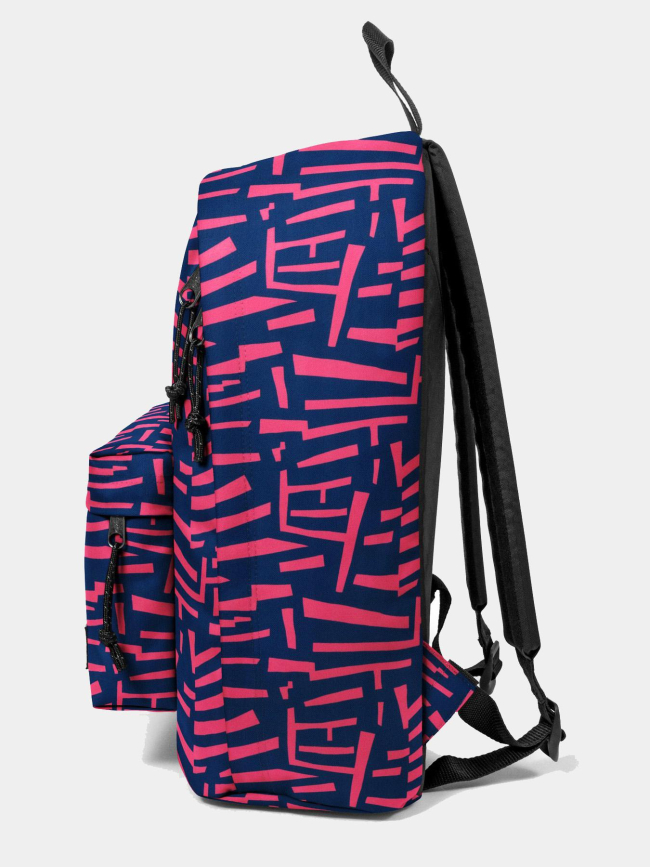 Sac à dos out of office shape art rose et bleu marine - Eastpak