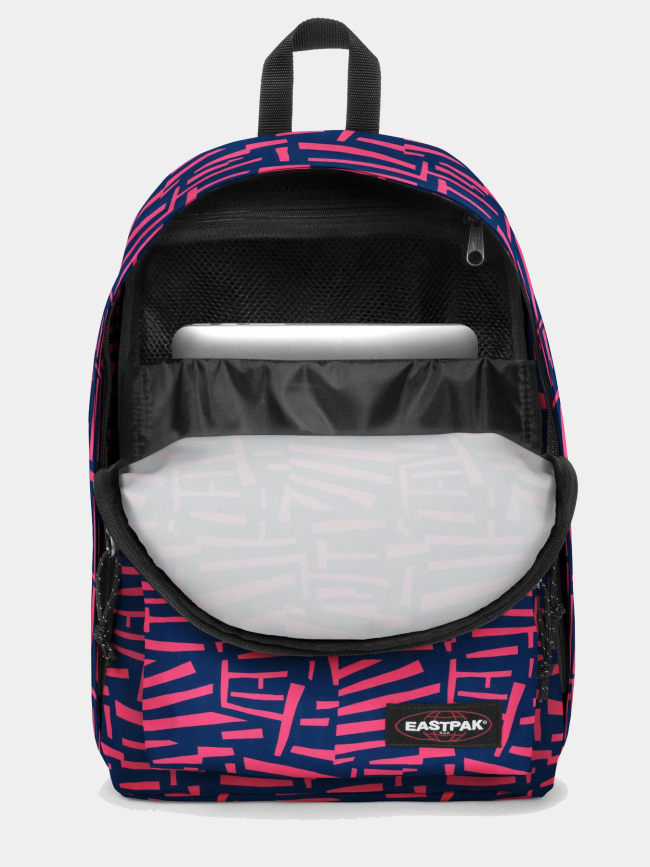 Sac à dos out of office shape art rose et bleu marine - Eastpak