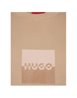 T-shirt duslit beige homme - Hugo
