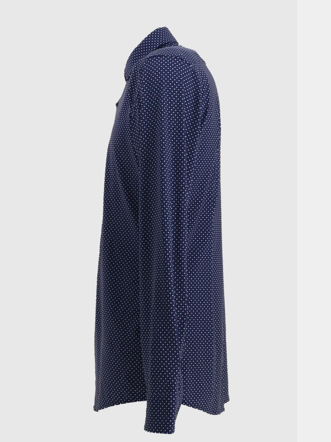 Chemise stretch à imprimé bleu marine homme - Hugo