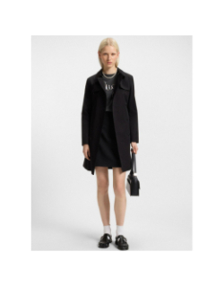 T-shirt logo ruban damacia gris anthracite femme - Hugo