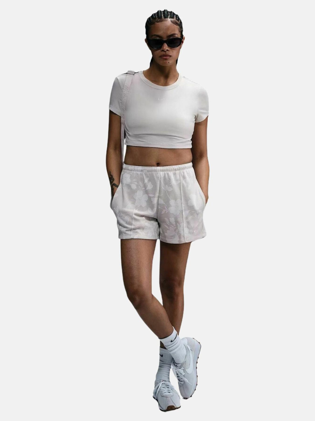 Short imprimé floral nsw chill beige femme - Nike