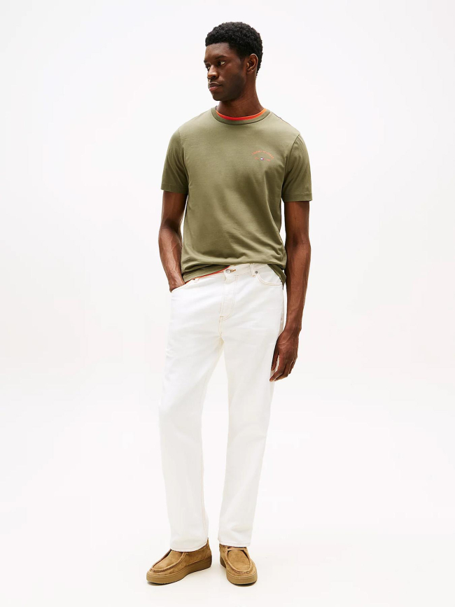 T-shirt logo hotel kaki homme - Tommy Hilfiger