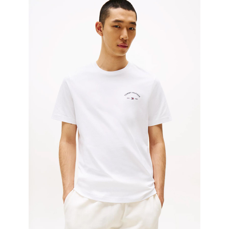 T-shirt logo hotel blanc homme - Tommy Hilfiger