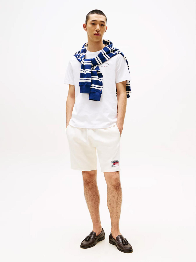 T-shirt logo hotel blanc homme - Tommy Hilfiger