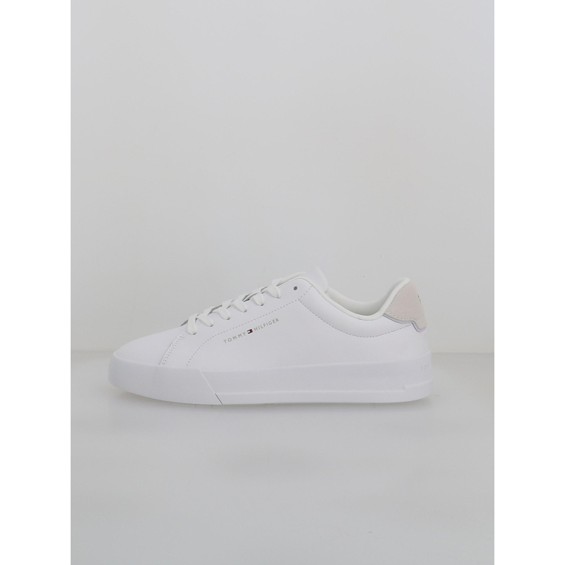 Baskets en cuir court detail blanc homme - Tommy Hilfiger