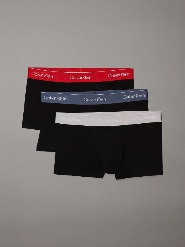 Pack 3 boxers icon bande coloré noir homme - Calvin Klein