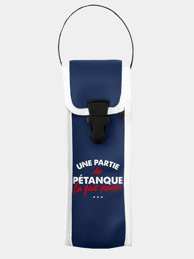 Sacoche pour boules de pétanque partie de plaisir bleu - STC