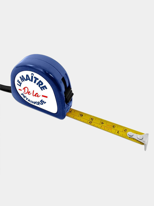 Double-mètre de pétanque bleu et blanc - STC