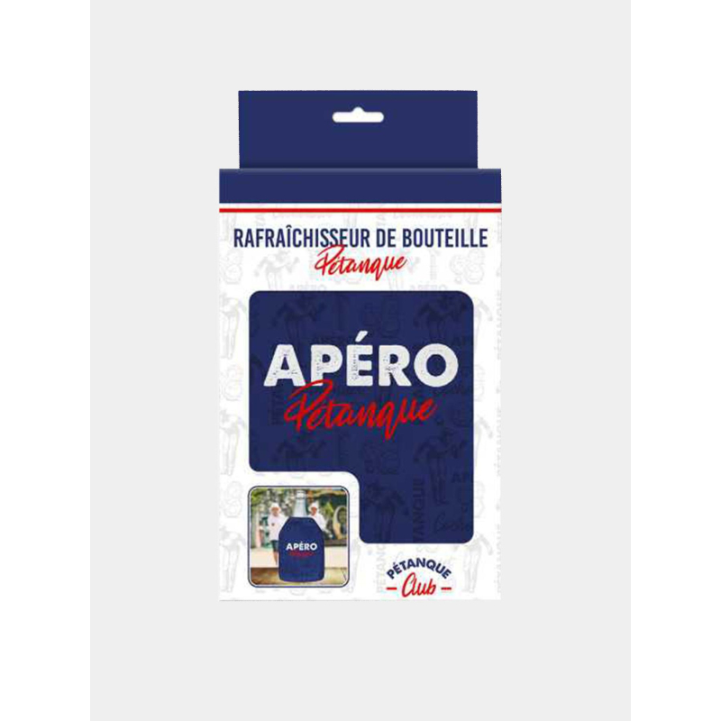 Rafraichisseur de bouteille pétanque bleu - STC