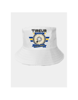 Bob pétanque tireur d'élite blanc adulte  - STC