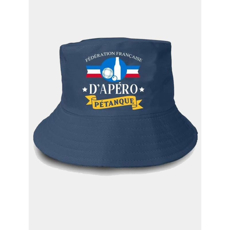 Bob fédération d'apéro pétanque bleu marine adulte - STC