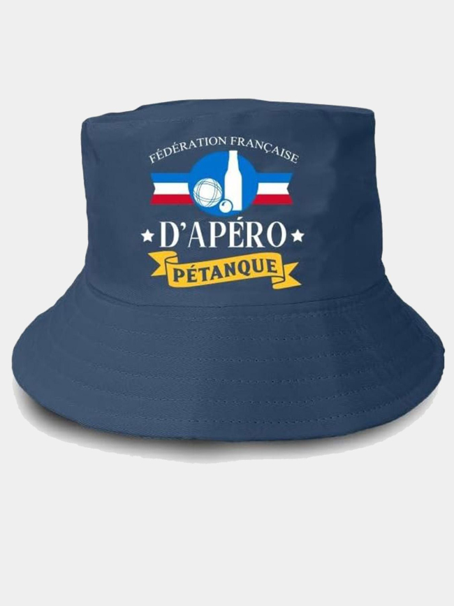 Bob fédération d'apéro pétanque bleu marine adulte - STC