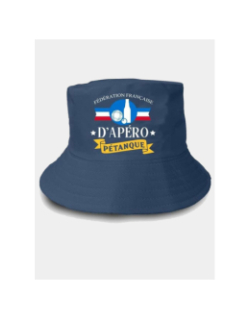 Bob fédération d'apéro pétanque bleu marine adulte - STC