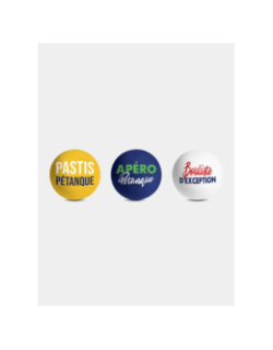 3 cochonnets à messages pétanque club - STC