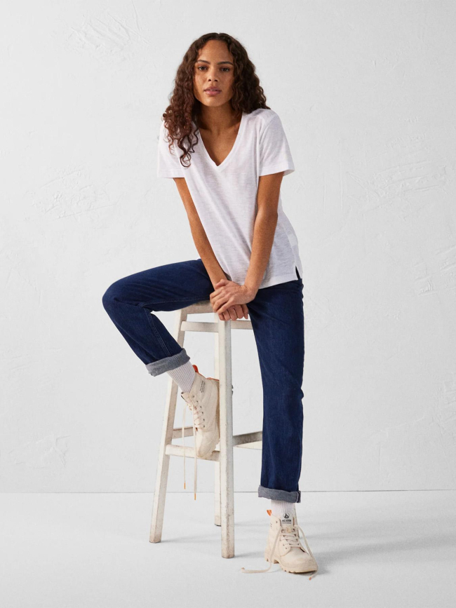 T-shirt à manches courtes sonia blanc femme - JOTT