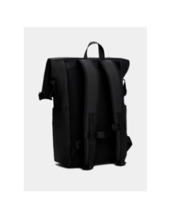 Sac à dos à rabat roulé et logo texturé noir - Tommy Hilfiger