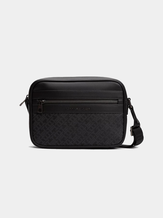 Sac bandoulière à monogramme noir homme - Tommy Hilfiger