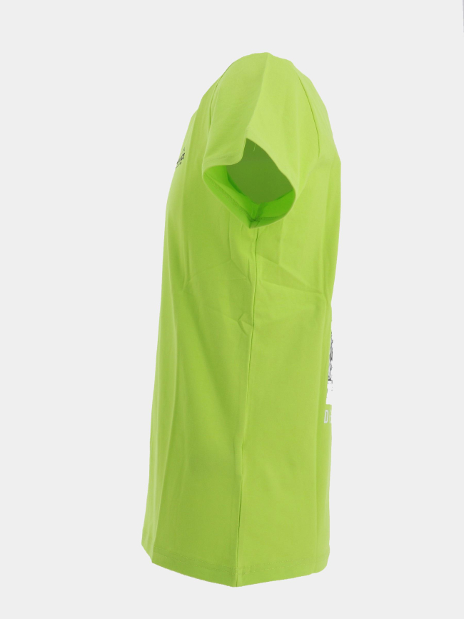 T-shirt à manches courtes union vert fluo homme - Helvetica