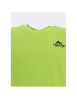 T-shirt à manches courtes union vert fluo homme - Helvetica