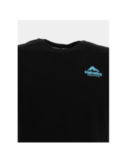 T-shirt à manches courtes union noir homme - Helvetica
