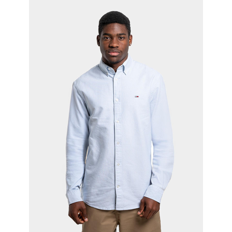 Chemise oxford coupe standard bleu homme - Tommy Jeans