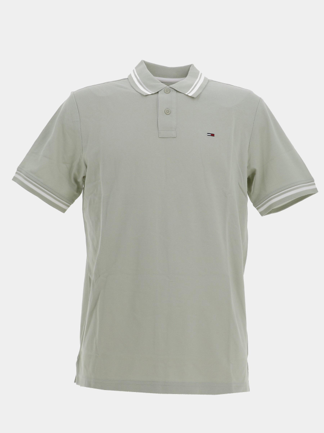 Polo à manches courtes regular vert pale homme - Tommy Jeans