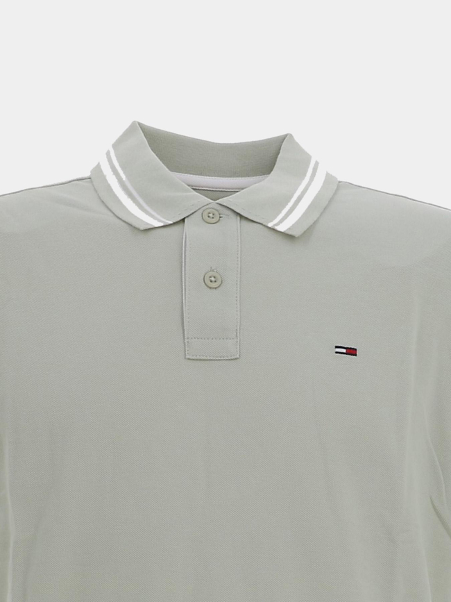 Polo à manches courtes regular vert pale homme - Tommy Jeans