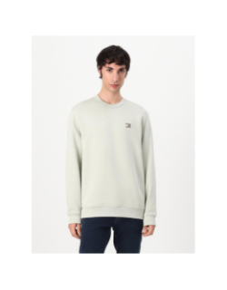 Sweat en tissu éponge à badge vert homme - Tommy Jeans